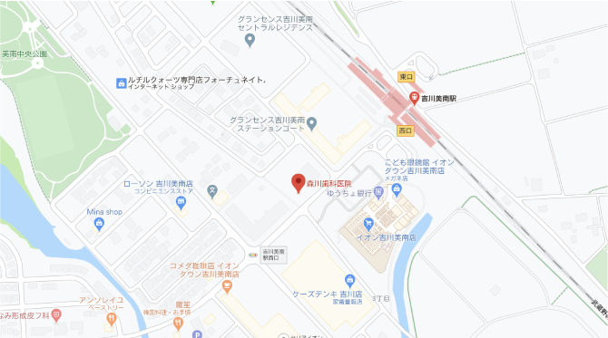 うちだ耳鼻咽喉科地図